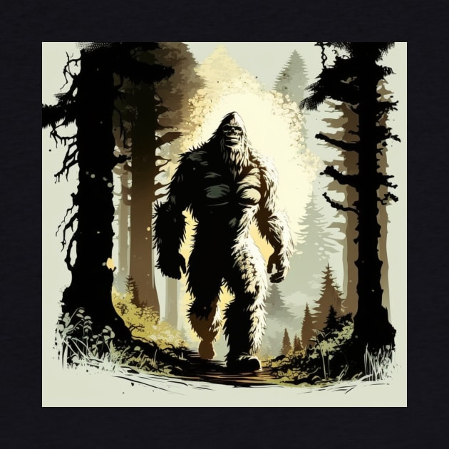 Bigfoot out for a Stroll by Star Scrunch